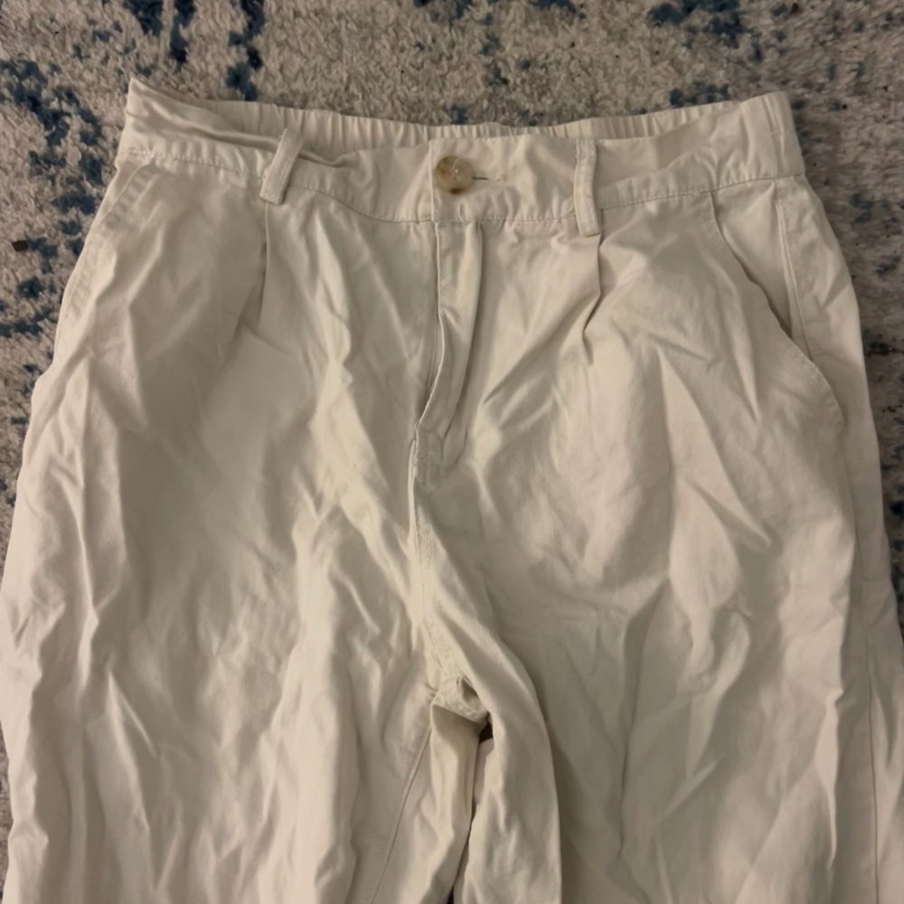 Khaki Straight Leg Pants
